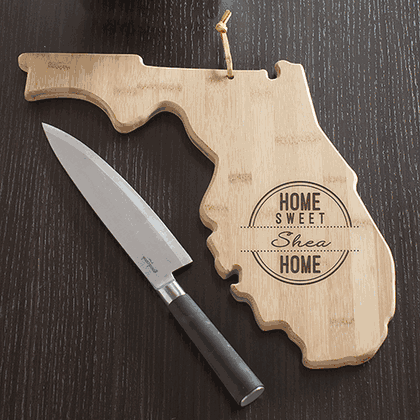 Personalized Home Sweet Home Florida Cutting Board
