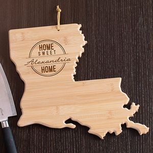 Personalized Home Sweet Home Louisiana Cutting Board