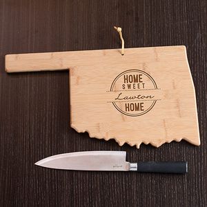 Personalized Home Sweet Home Oklahoma Cutting Board