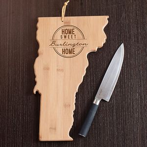 Personalized Home Sweet Home Vermont Cutting Board