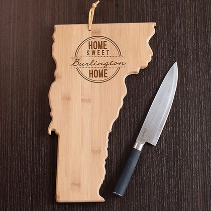 Personalized Home Sweet Home Vermont Cutting Board