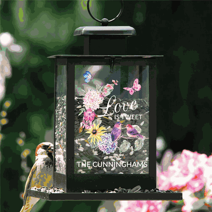 Personalized Love is Tweet Bird Feeder