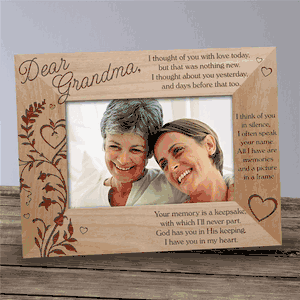 Personalized Memory Is A Keepsake Memorial Wood Picture Frame