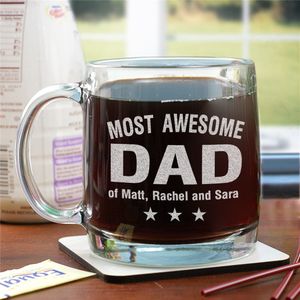 Personalized Most Awesome Glass Mug