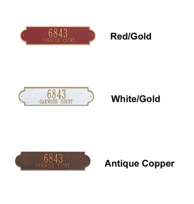 Personalized Richmond Estate 2 Line Wall Plaque