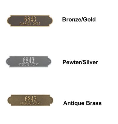 Personalized Richmond Estate 2 Line Wall Plaque