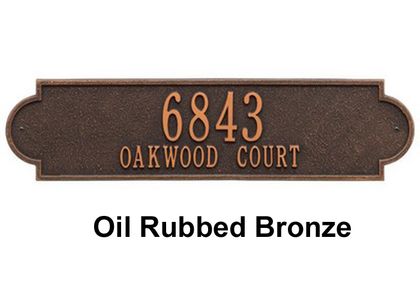 Personalized Richmond Estate 2 Line Wall Plaque