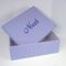Personalized Seersucker Check Cotton Large Baby Keepsake Box