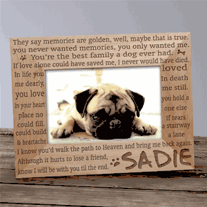 Personalized Til' the End Pet Memorial Frame