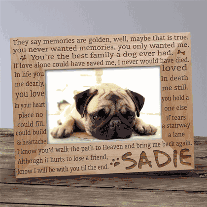 Personalized Til' the End Pet Memorial Frame