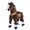 Ponycycle Horse Ride On Toy - Small - Chocolate Brown Horse w/ White Hoof