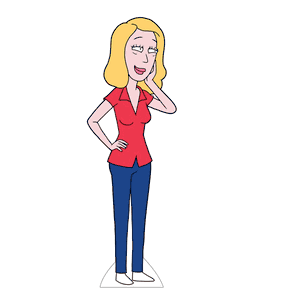Rick and Morty Beth Cardboard Cutout