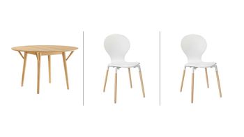 3 pc set 47 inch table - two chairs