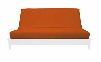 RUST QUEEN SUEDE TEXTURE FUTON COVER