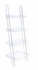 Amaturo 4-Shelf Ladder Bookcase Clear