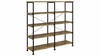 Analiese 63-Inch 4-Shelf Double Bookshelf 3 Finishes Analiese 63-Inch 4-Shelf Double Bookshelf 3 Finishes
