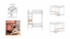 Bettoni Full-over-Twin Workstation Bunk Bed with Desk & Shelves