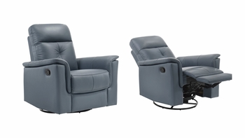 Bristo Leather Swivel Glider Reclining Chair
