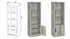 Burke 4-Shelf Media Tower Grey Driftwood Burke 4-Shelf Media Tower Grey Driftwood