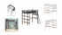 Campus Twin Workstation Loft Bed with Desk & Shelves