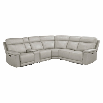 Celestia 6-Piece Modular Power Reclining Leather Sectional
