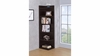 Alder 71-Inch 6-Shelf Corner Bookcase Cappuccino Alder 71-Inch 6-Shelf Corner Bookcase Cappuccino
