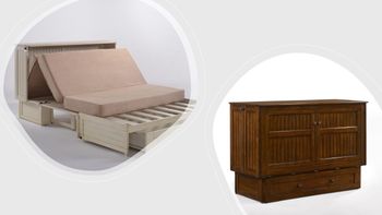 Daisy Murphy Cabinet Bed with Queen Gel Memory Foam Mattress