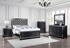 Eleanor Upholstered Tufted Bed Silver and Black 223361Q