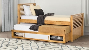 Dayville Twin Captain Bed with Storage & USB Ports