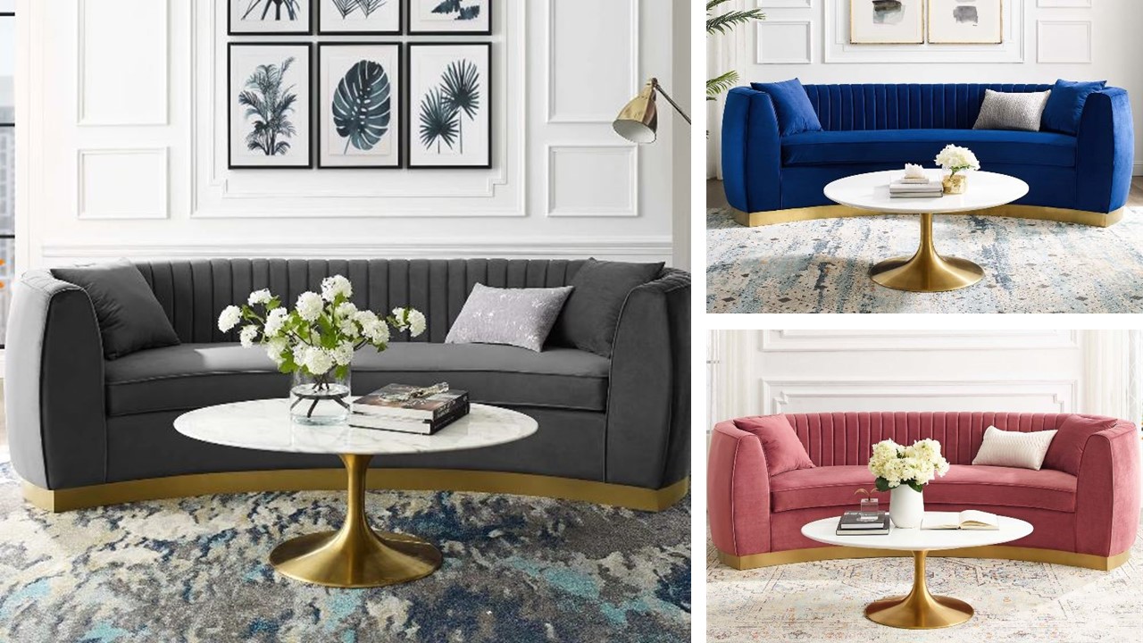 Blue Tufted Sofa Living Room | Cabinets Matttroy