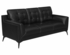Moira Upholstered Tufted 511131 Sofa with Track Arms Black Moira Upholstered Tufted 511131 Sofa with Track Arms Black
