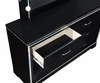 Eleanor Rectangular 6-Drawer Dresser Silver And Black 223363 Eleanor Rectangular 6-Drawer Dresser Silver And Black 223363