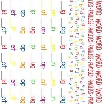 Word Families Futon Cover