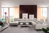 582 Sectional Left Top-grain Leather Front/Eco Leather Back