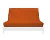 RUST SUEDE TEXTURE FUTON COVER RUST SUEDE TEXTURE FUTON COVER