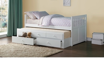 Galen Twin/Twin Trundle Bed with Storage