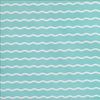 Serpentine Stripe Robin�s Egg Blue Futon Cover