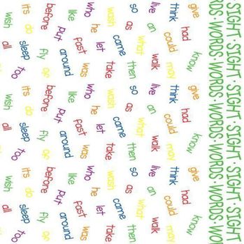Sight Words Futon Cover