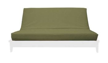 SAGE QUEEN SUEDE TEXTURE FUTON COVER