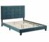 Melanie Queen Velvet Platform Bed Melanie Queen Velvet Platform Bed