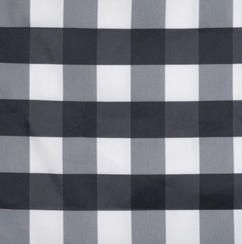 Buffalo Plaid Black Futon Cover