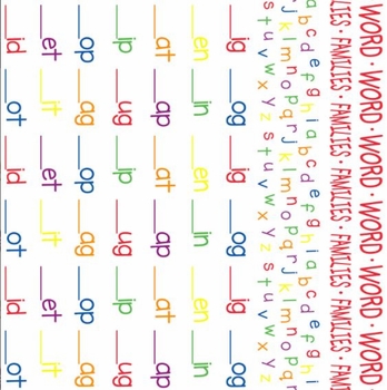 Word Families Futon Cover