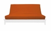 RUST QUEEN SUEDE TEXTURE FUTON COVER