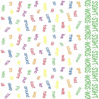 Sight Words Futon Cover
