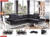2347 Sectional Top-grain Leather/Eco Leather on the Back