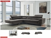 1807 Sectional Left  Top-grain Leather Front/Eco Leather Back