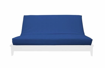 Lapis Blue Suede Futon Cover