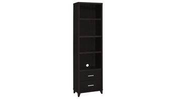 Lewes 4-Shelf Media Tower � Cappuccino