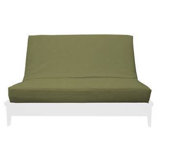 SAGE TWIN SUEDE TEXTURE FUTON COVER