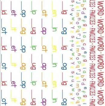 Word Families Futon Cover